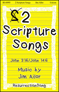2 Scripture Songs Unison choral sheet music cover Thumbnail